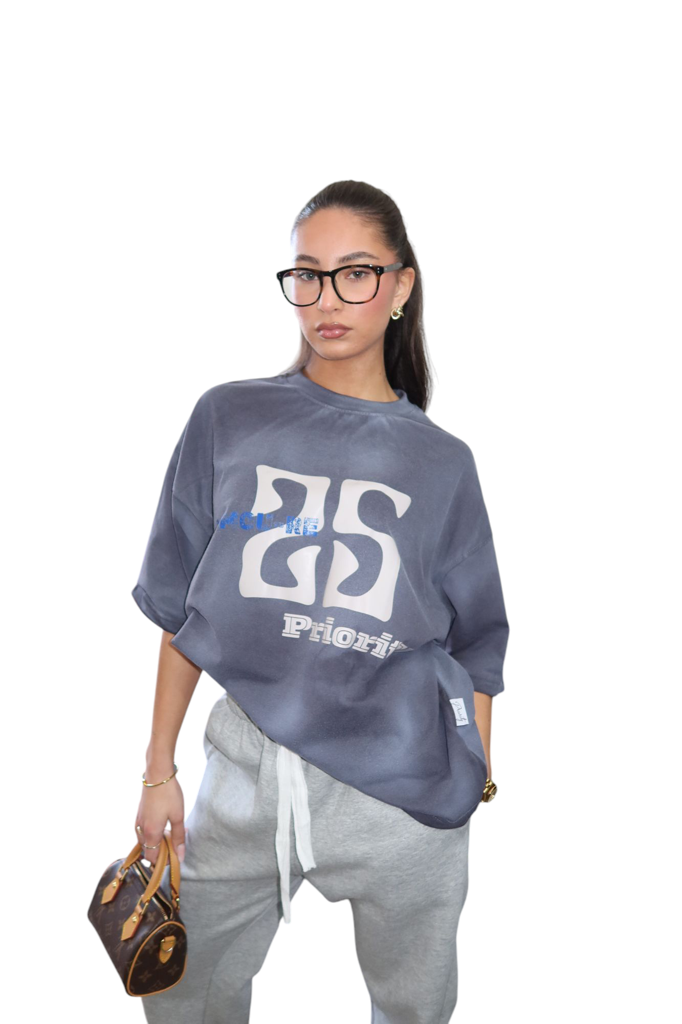 Priority 25 Amoure tee/t-shirt - Grijs (Washed Grey)