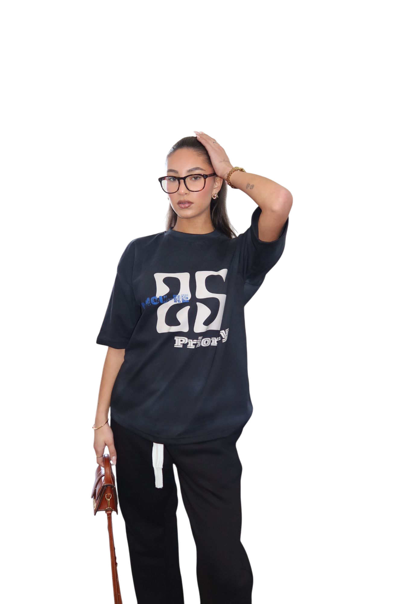 Priority 25 Amoure tee/t-shirt - Zwart (Washed Black)