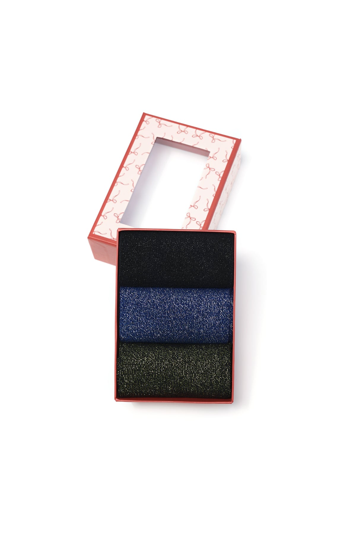 Katoenen sokken voor dames; 3-delige cadeau set - verschillende kleuren| Sparkle on Me collectie