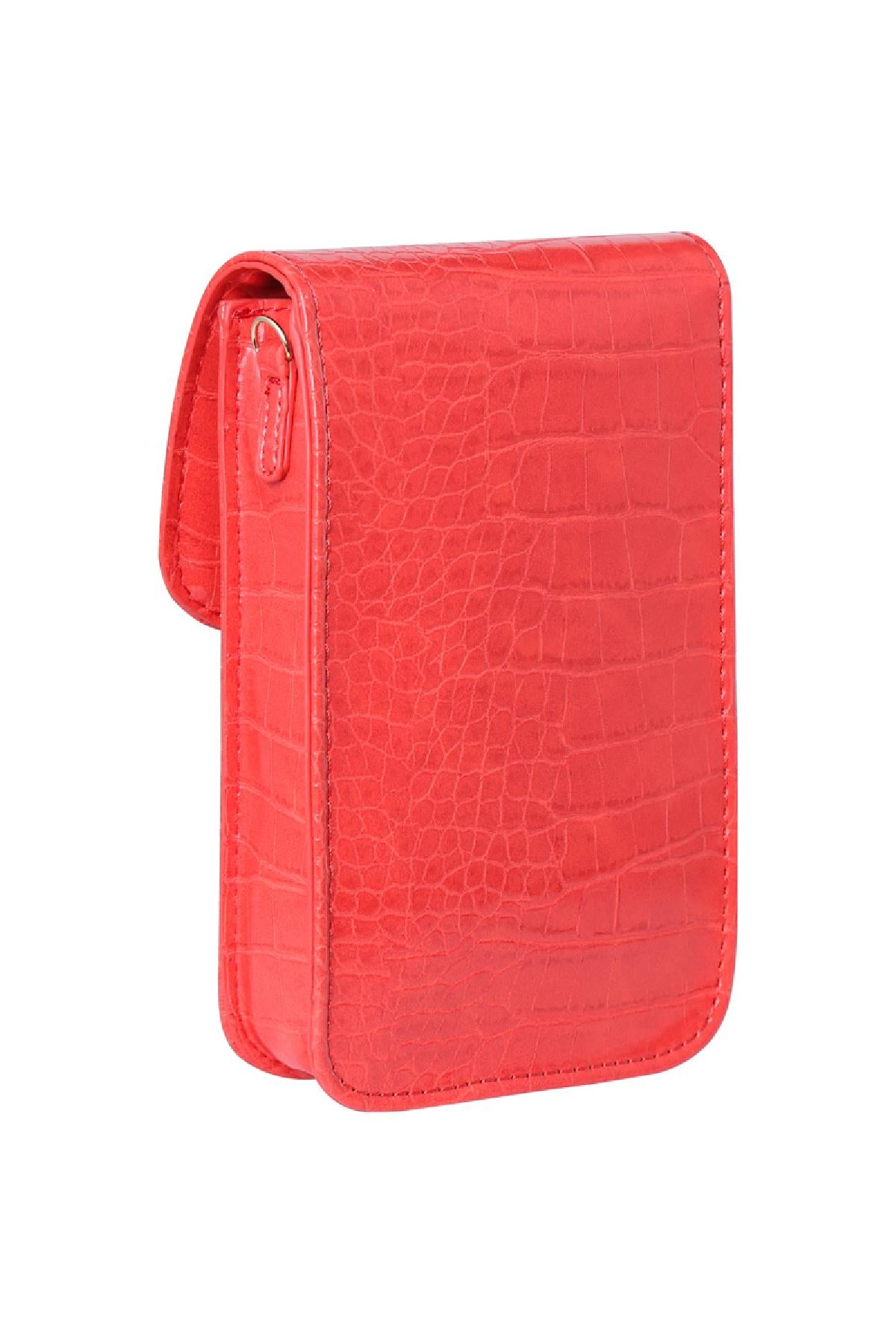 Croco dames telefoon tasje - Geel | Animal collectie