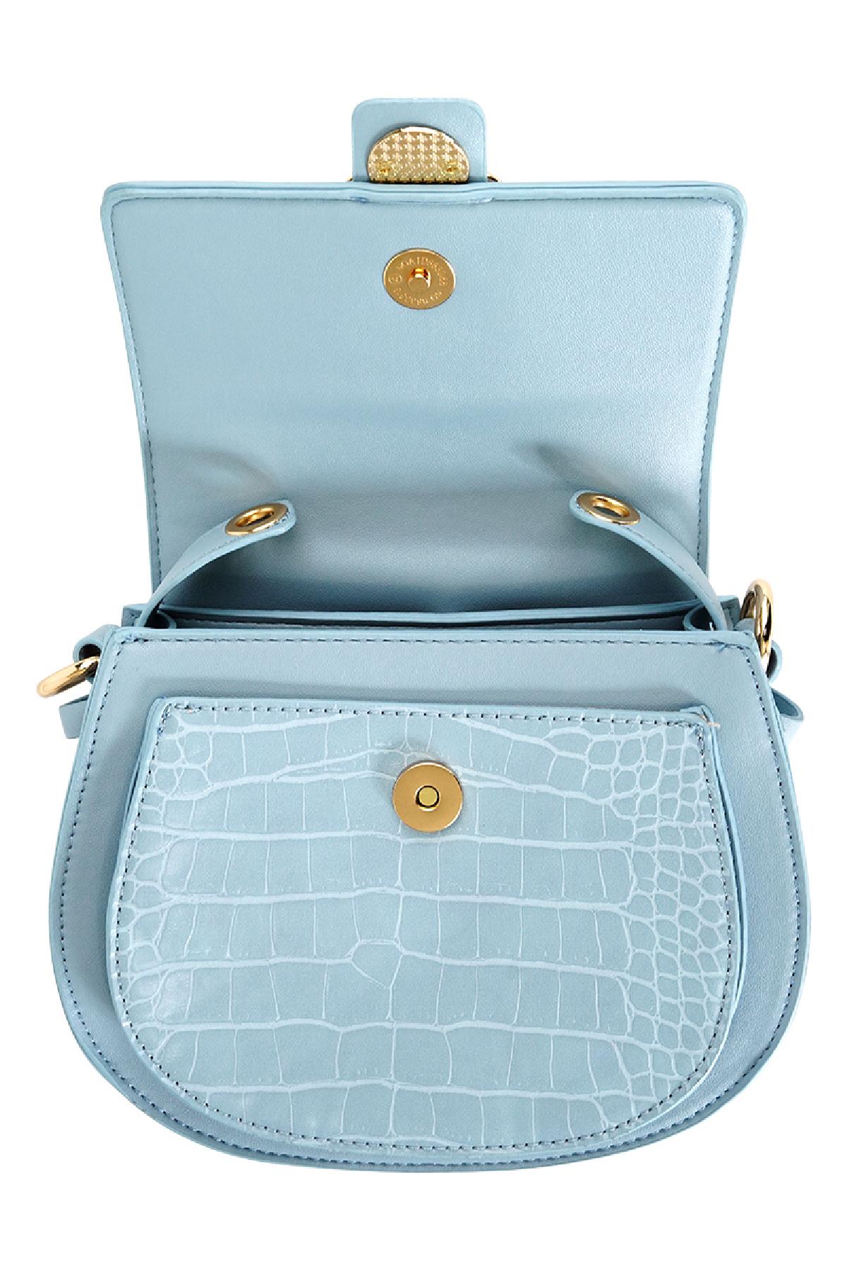 Croco dames crossbody tasje - Pistachegroen | Animal collectie