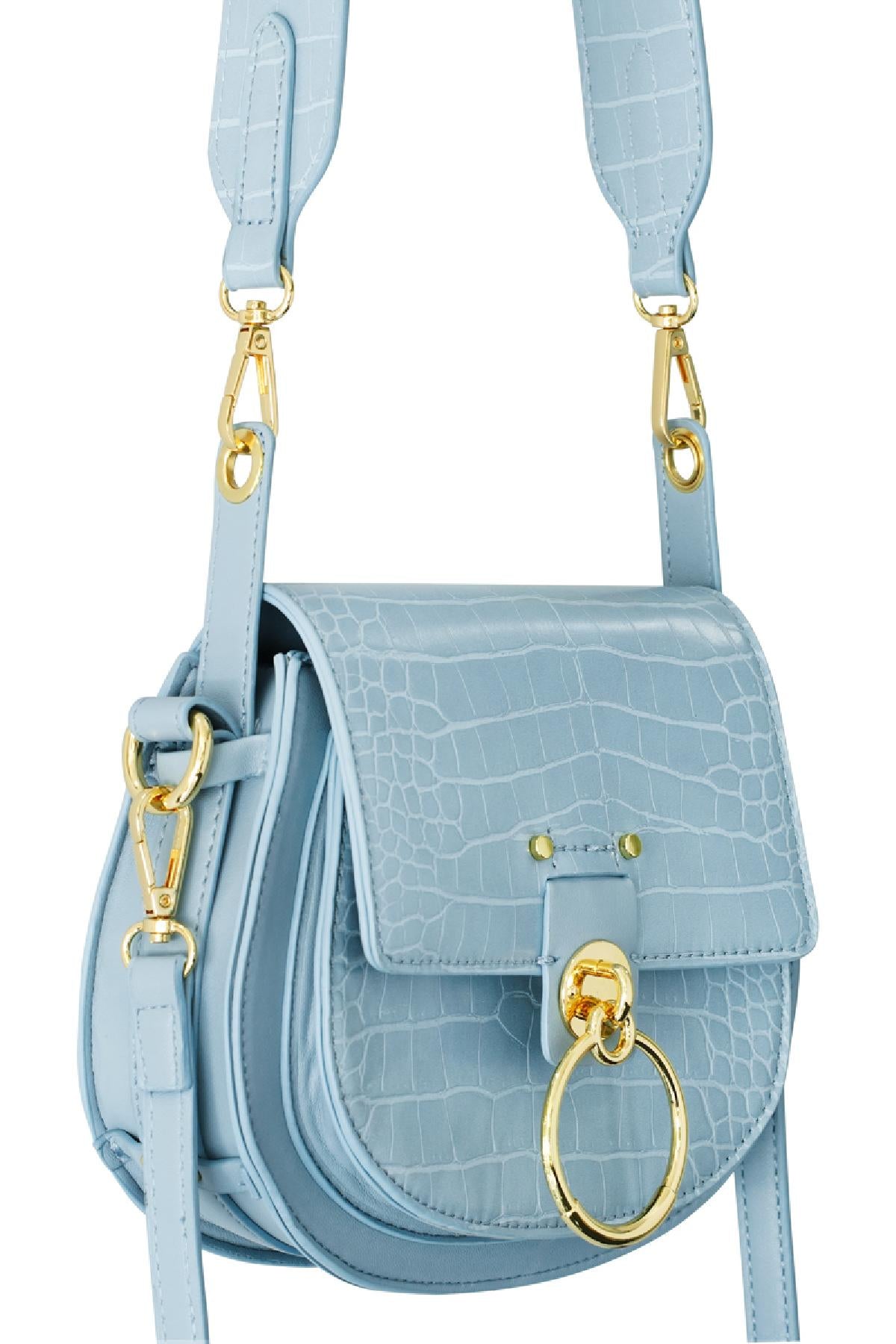 Croco dames crossbody tasje - Pistachegroen | Animal collectie