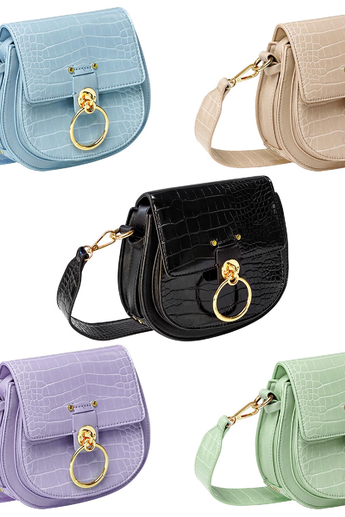 Croco dames crossbody tasje - Pistachegroen | Animal collectie