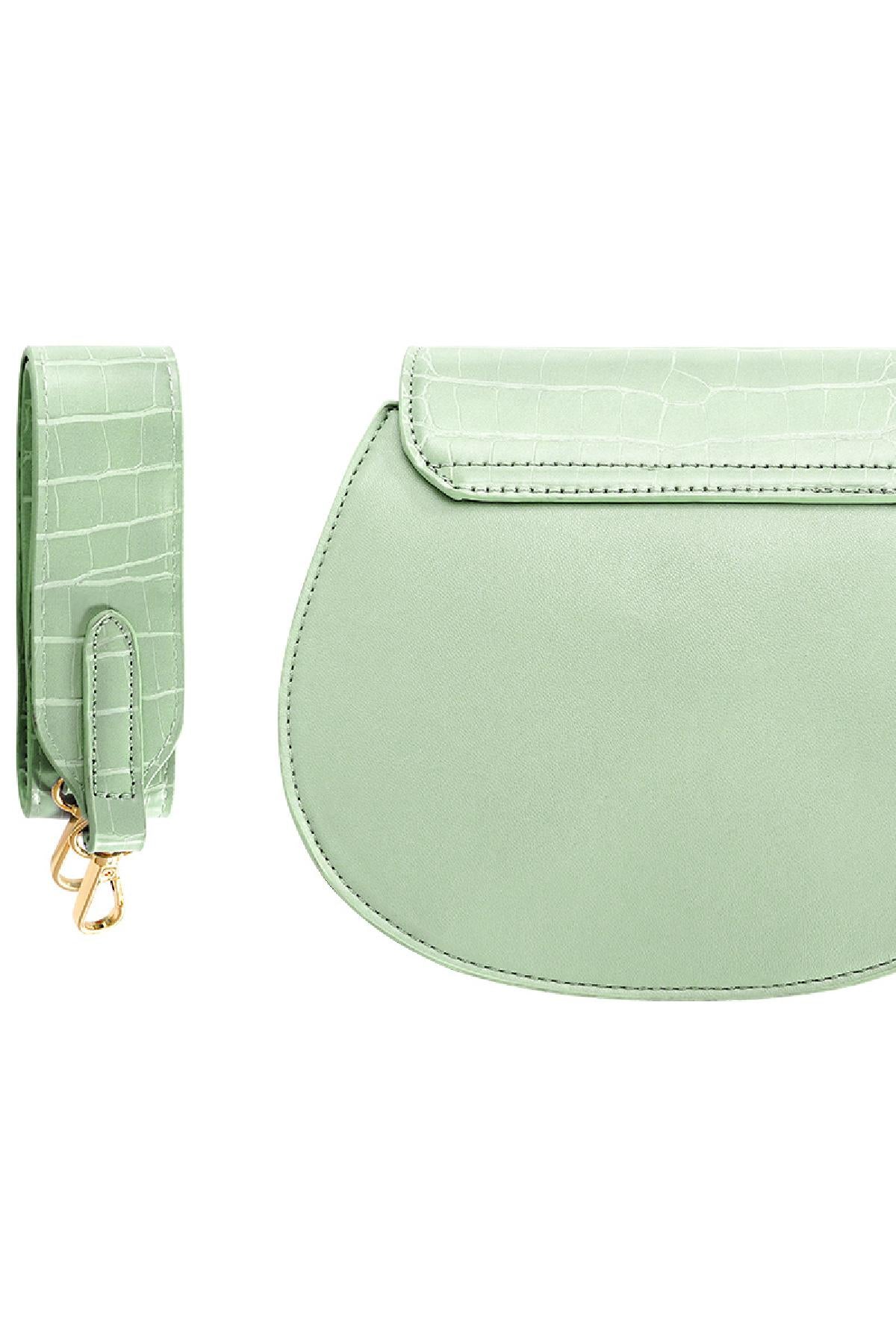 Croco dames crossbody tasje - Pistachegroen | Animal collectie