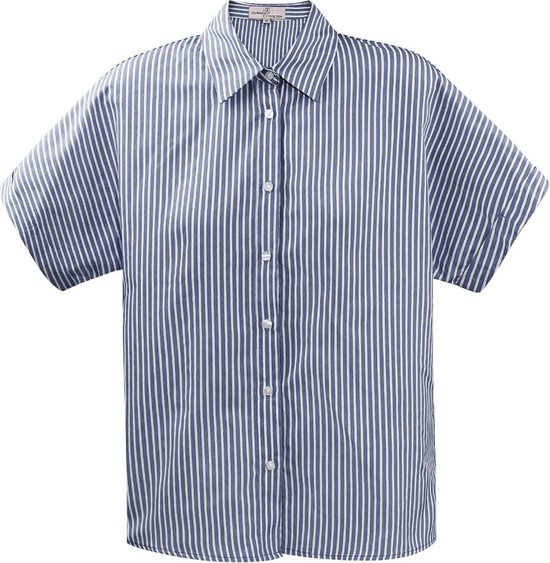 Gestreepte blouse dames - Blauw / Wit | Tee Time collectie