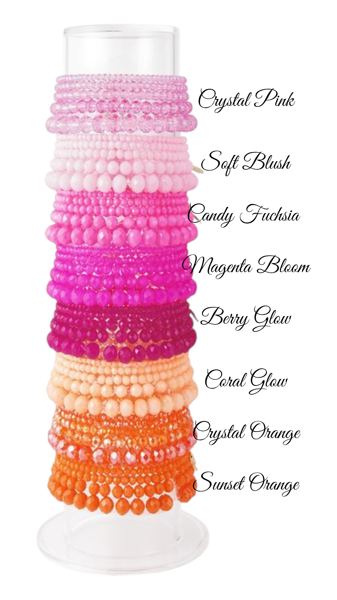 Kralen armband dames glaskralen armbandjes set01