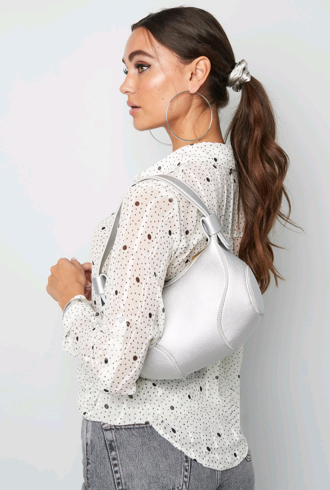 Dames schoudertas Glam - Zilverkleurig | Lente & Pastels collectie