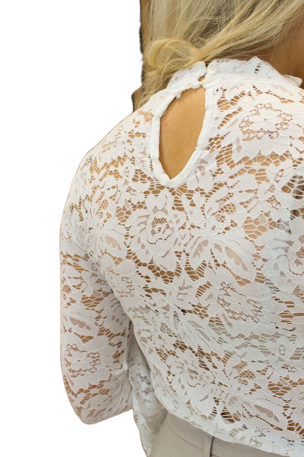 Fay - Zwarte dames kanten top | Selflove collectie