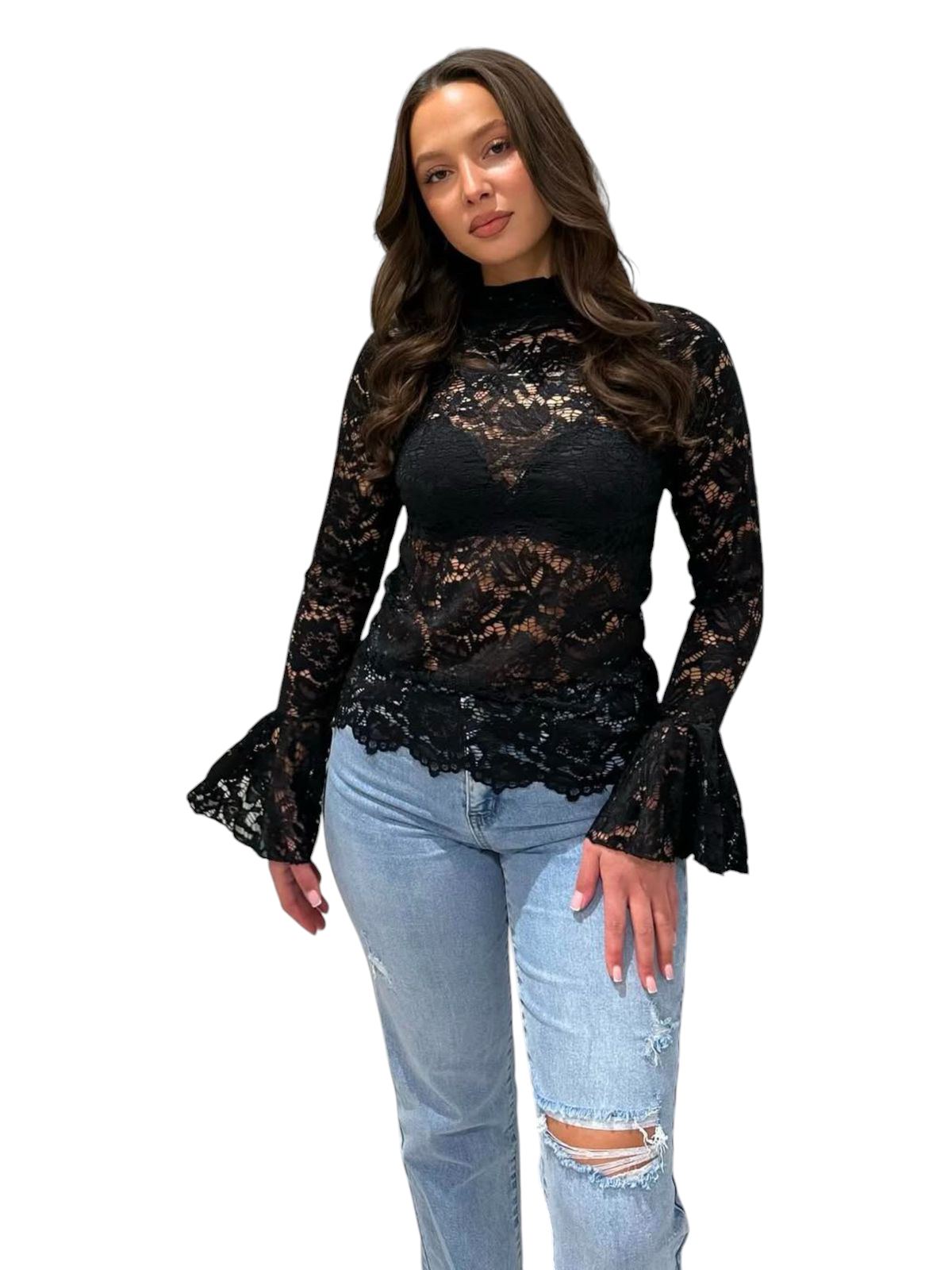 Fay - Witte dames kanten top | Selflove collectie