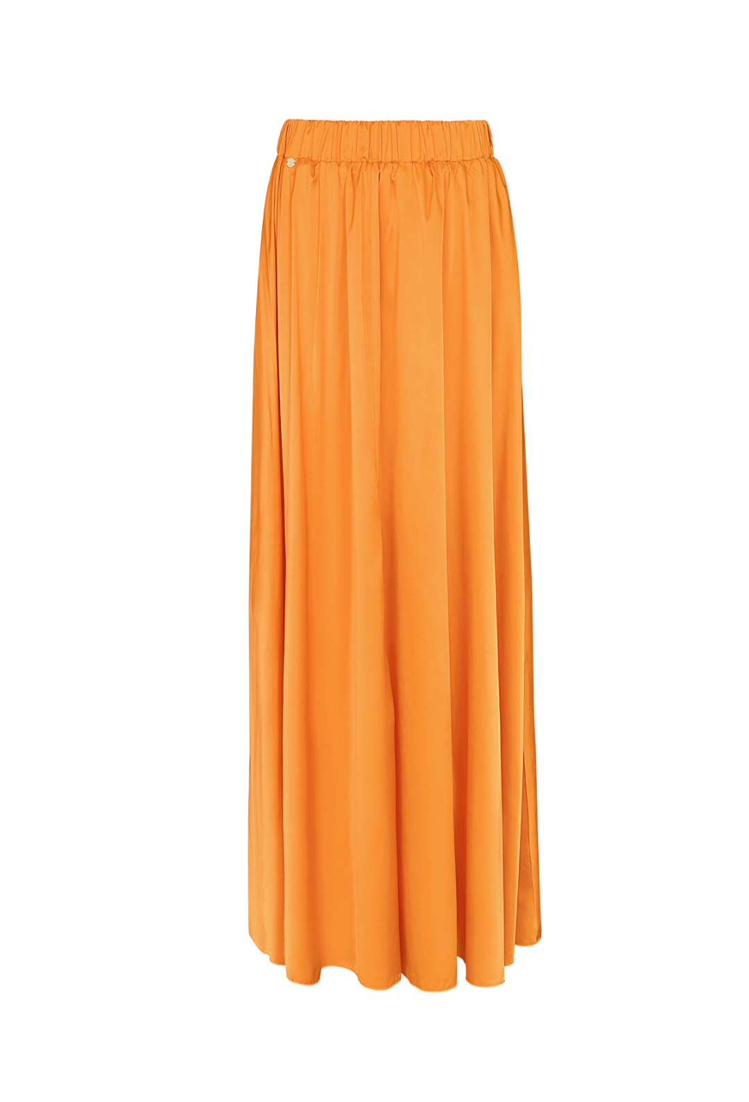 Silvie - Dames Maxi rok met elastische tailleband - Oranje | Rock that Skirt collectie
