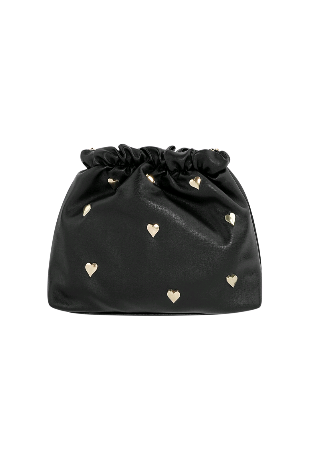 Dames Adore you schoudertas met hartvormige studs - Zwart | Festival Ready collectie