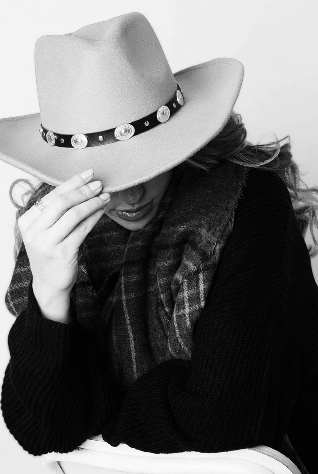 Western look fedorahoed fedora hoed dames