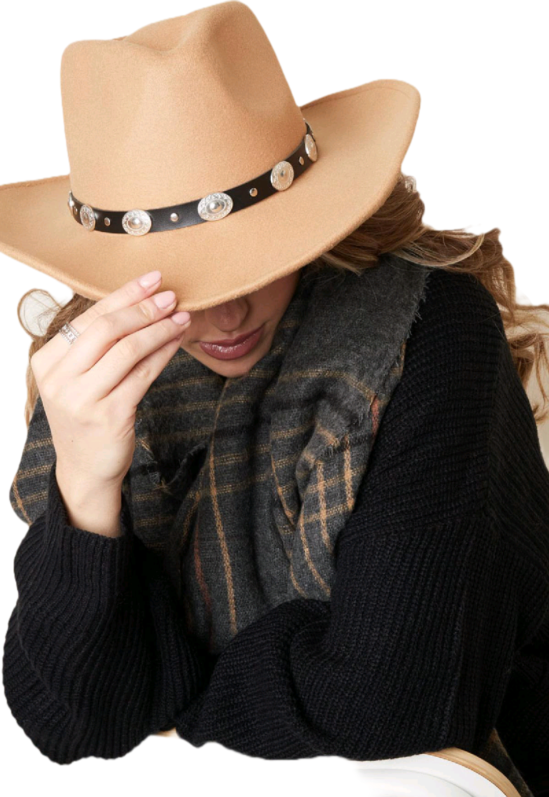 Western look fedorahoed fedora hoed dames