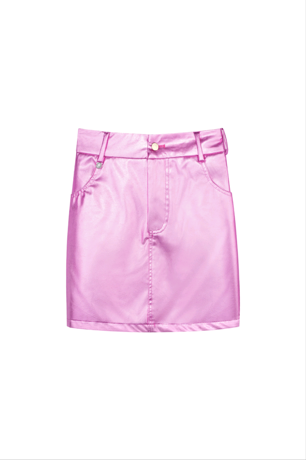 Roze metallic rokje dames