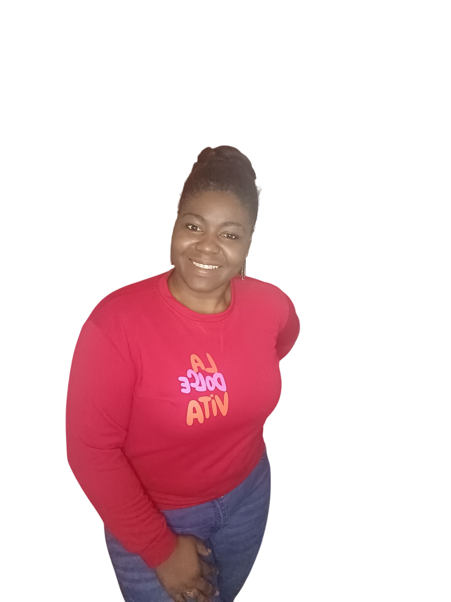 Mooij dames sweater "La Dolce Vita" - Rood | Colourful Sweaters collectie