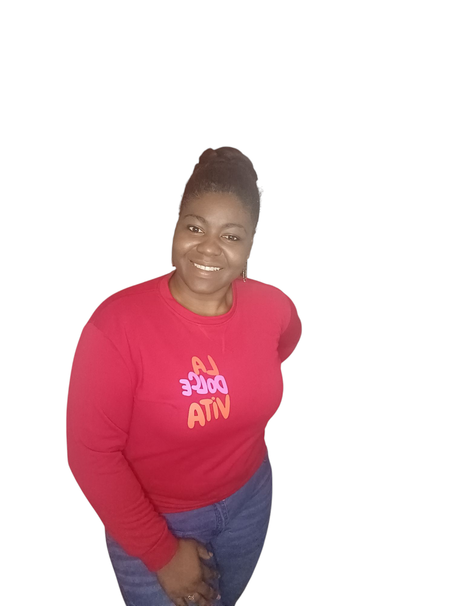 Mooij dames sweater "La Dolce Vita" - Rood | Colourful Sweaters collectie