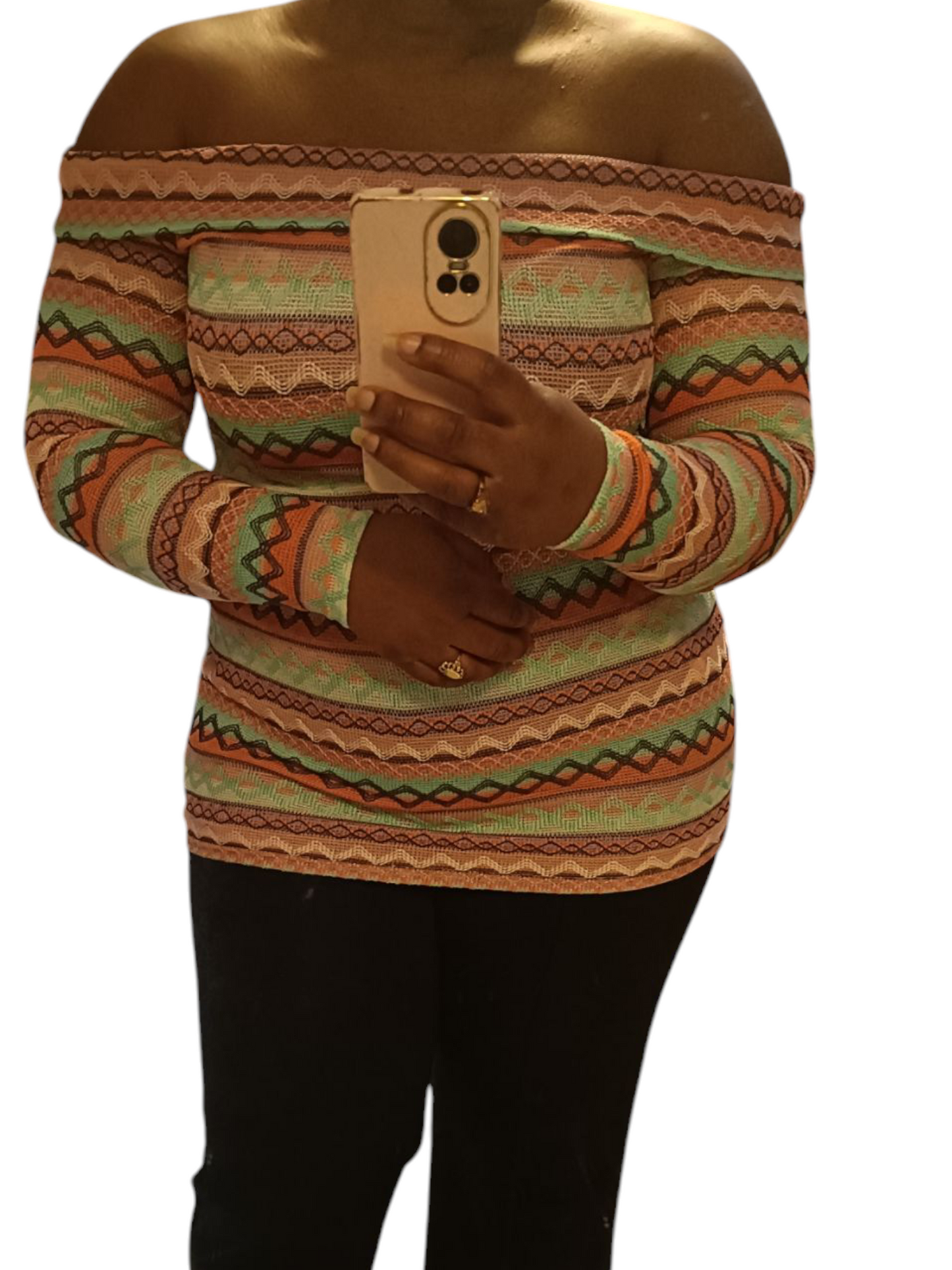 Missoni Off-shoulder dames tuniek - Koraal kleur | Lente & Pastels collectie