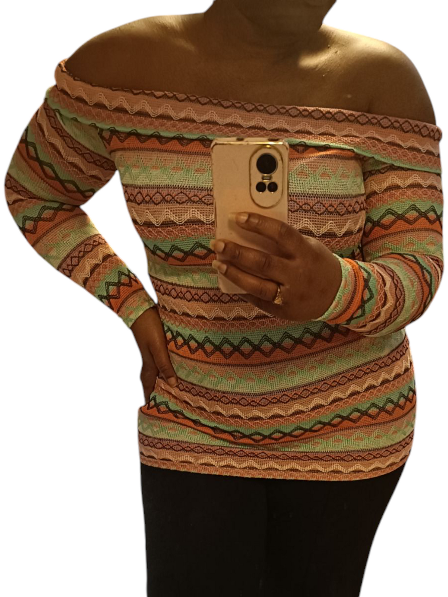 Missoni Off-shoulder dames tuniek - Koraal kleur | Lente & Pastels collectie