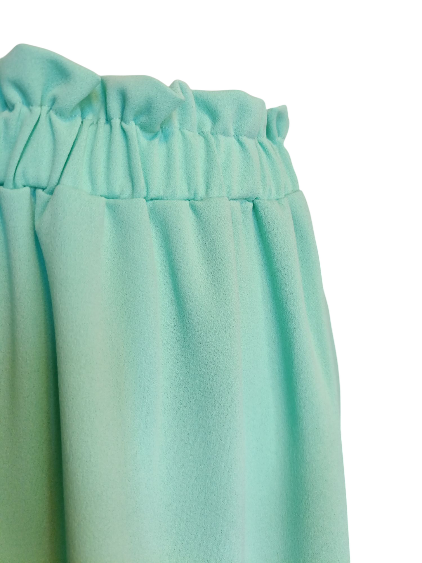 Libby - (Plussize) dames rok met zakken en elastische tailleband - Mintgroen | Rock that Skirt collectie