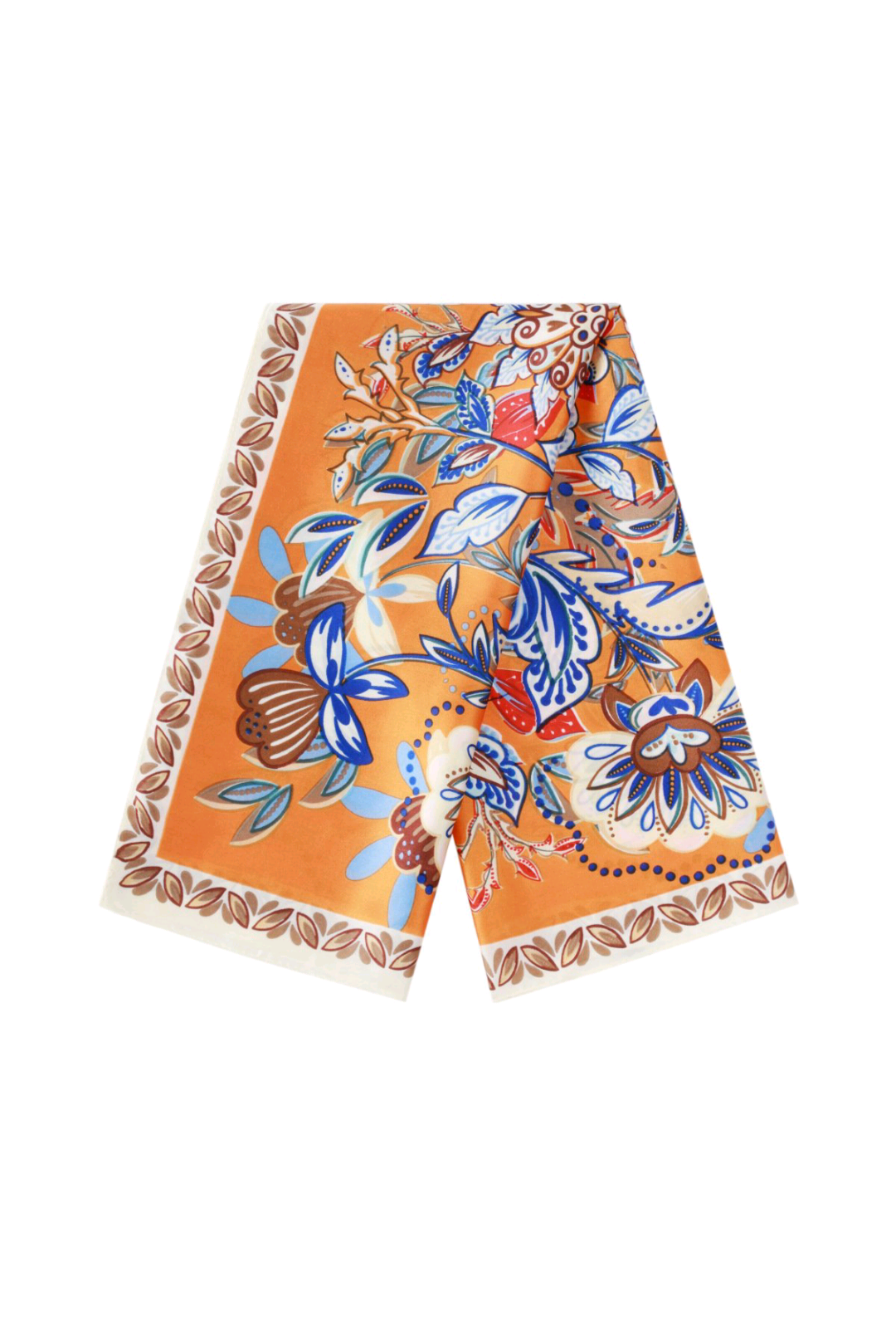 Nek sjaaltje dames herfstbloemen - Oranje