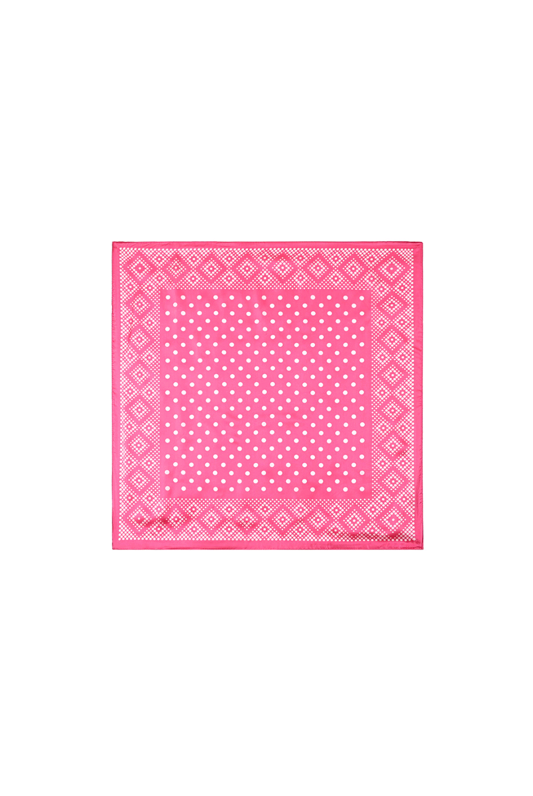 Nek sjaaltje Dots 'n Squares - Fuchsia Roze