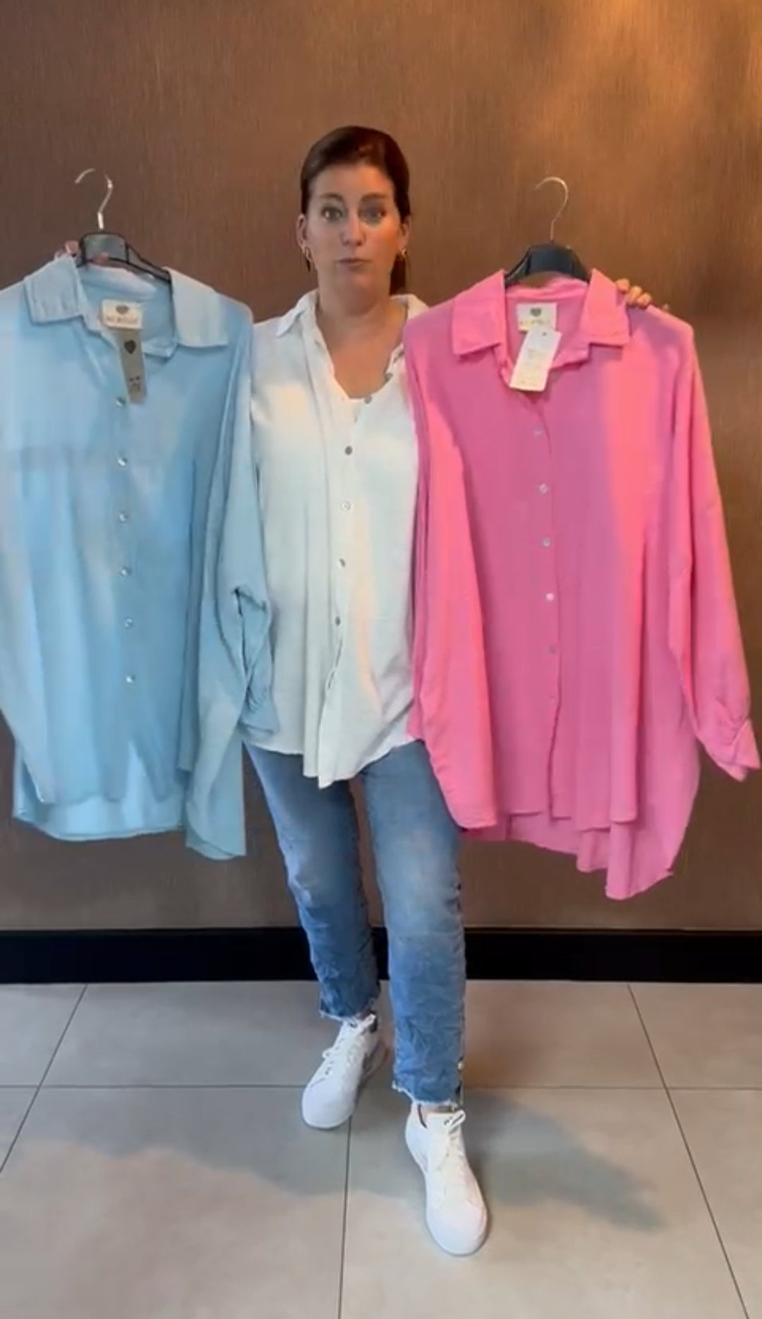 Plussize/ oversized dames blouse Rockstar Wings - Wit | Lente & Pastels collectie