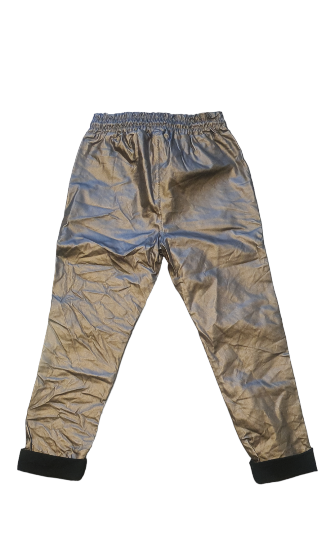 Metallic dames waxbroek - Brons