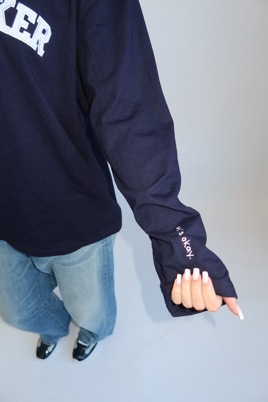 Priority Longsleeve; Priority Overthinker Longsleeve - Navy