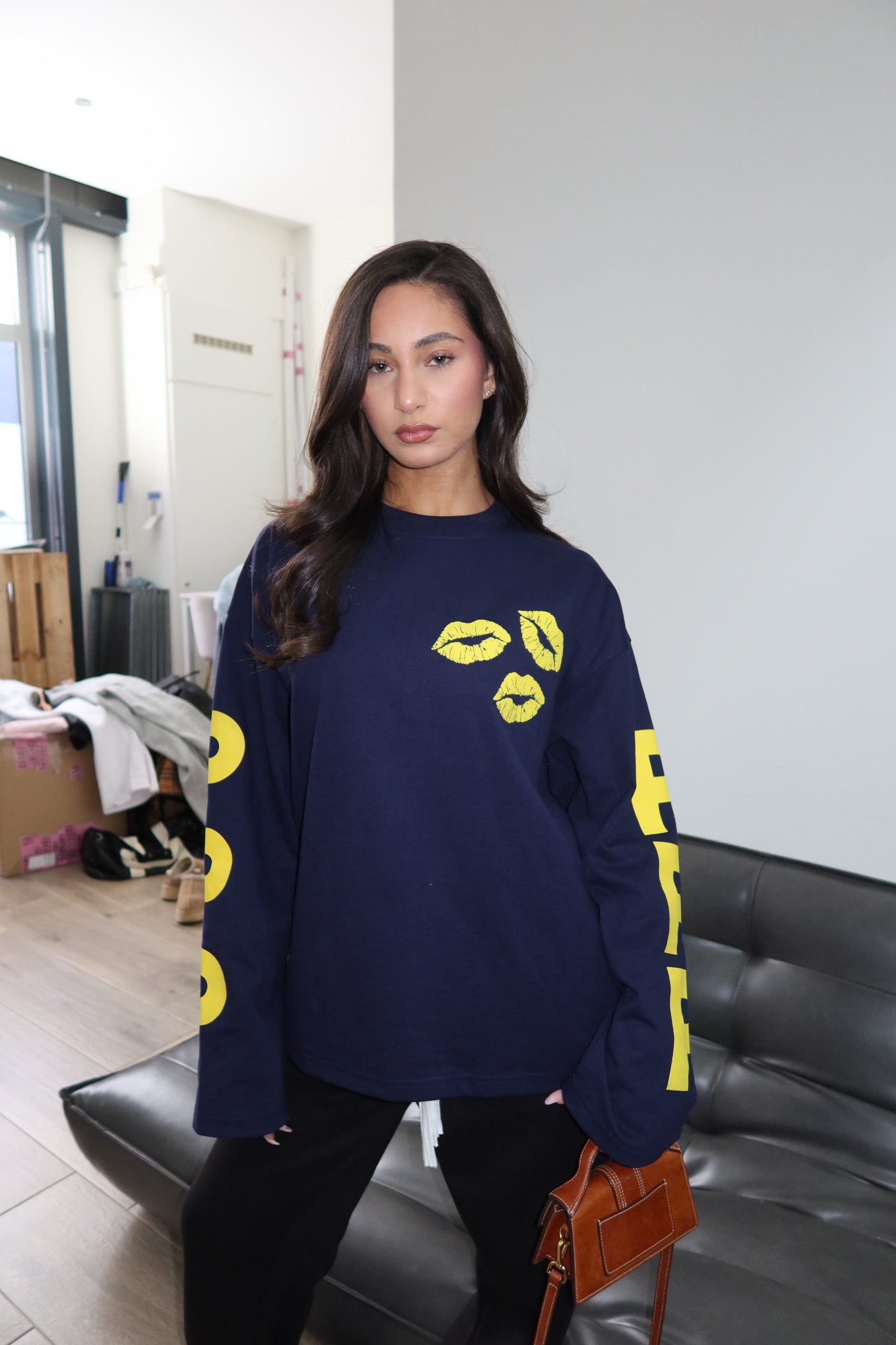 Priority PPP Longsleeve t-shirt - Blauw/ Geel