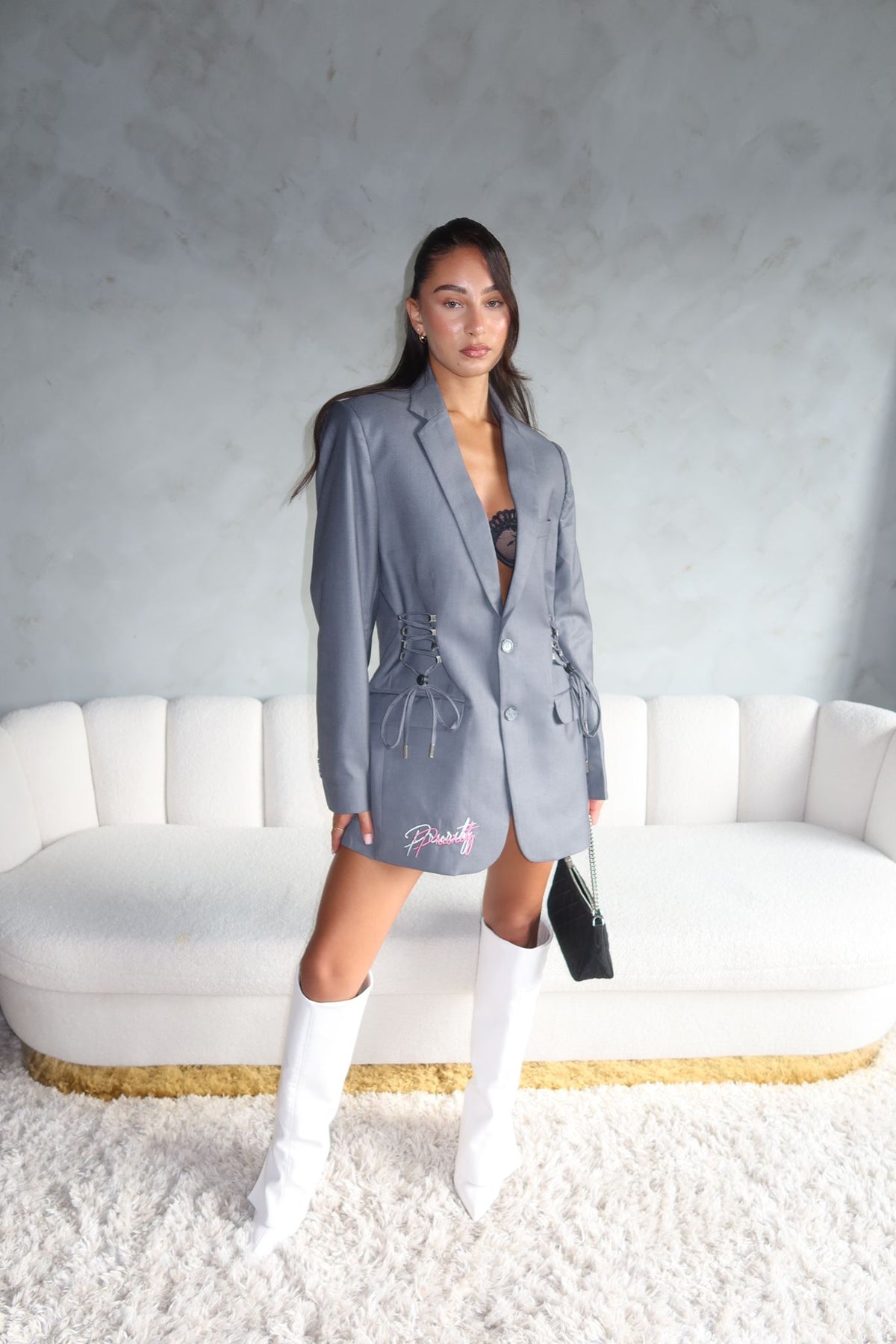 Priority blazer - PREMIUM Priority Sporty Blazer - Grijs