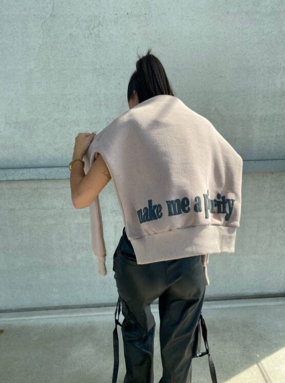 Priority hoodie: Make me a Priority - Gucci Beige