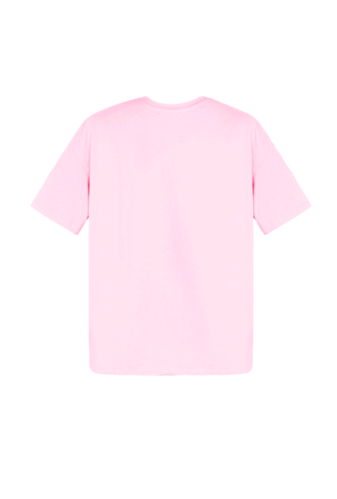 Gimme licht roze dames t-shirt met fuchsia roze tekst/ logo; 'MM' - Licht roze/ Fuchsia | Tee Time collectie