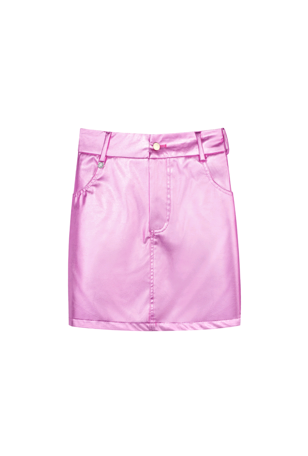 Roze metallic rokje dames