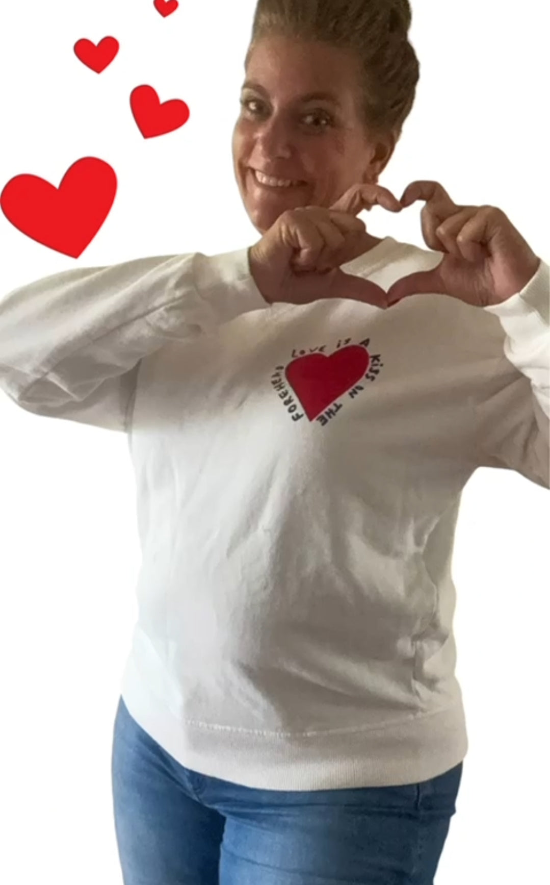 Mooij - Off-white dames sweater "Love" | Selflove collectie