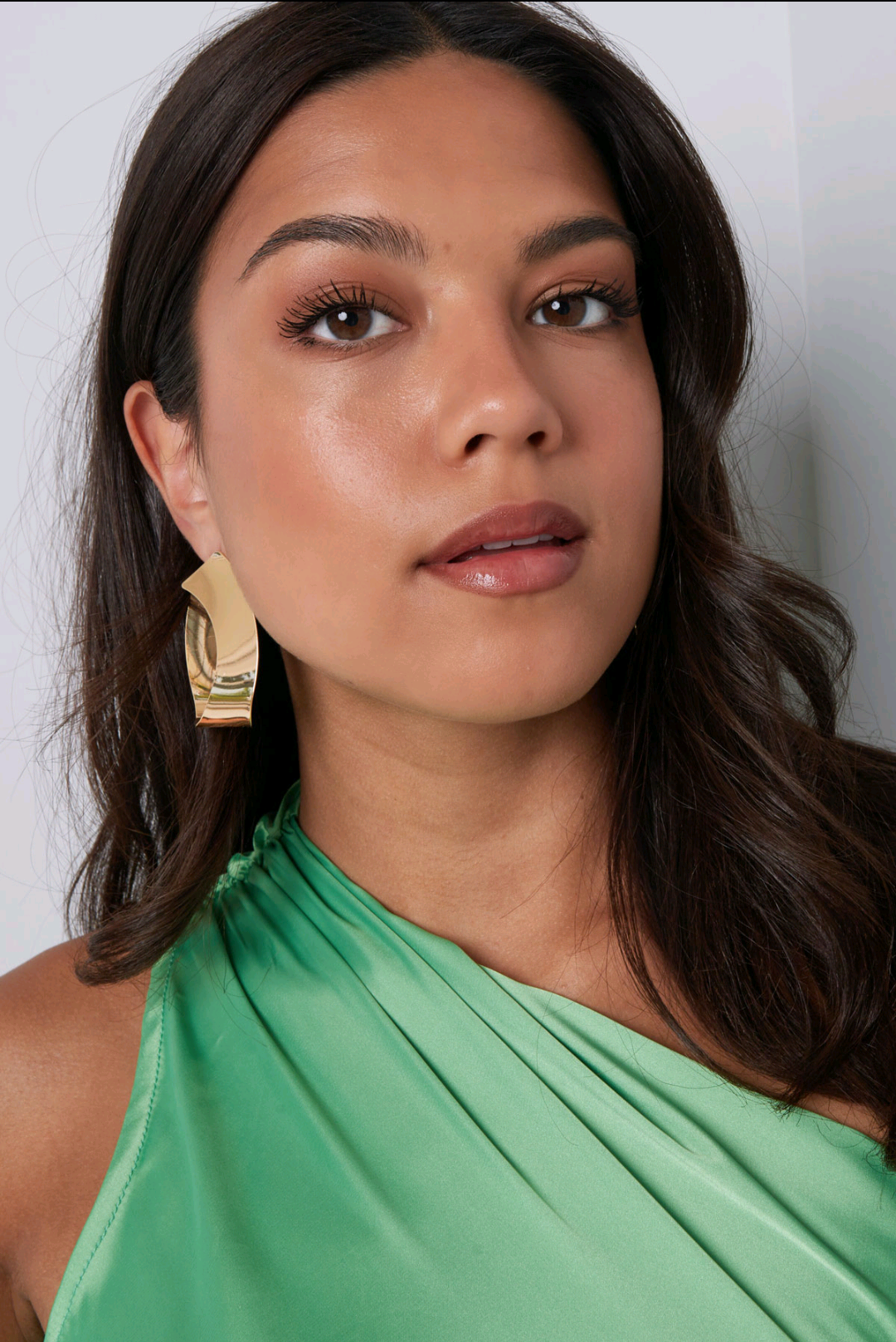 Abstracte Statement oorbellen - goud metaal