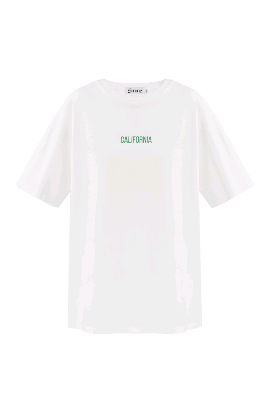 Gimme t-shirt dames met tekst; 'California' - Wit | Tee Time collectie
