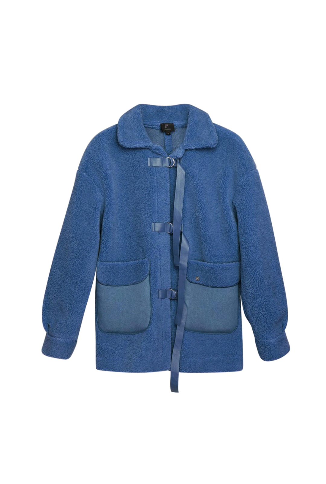 Teddy winterjas dames - Blauw