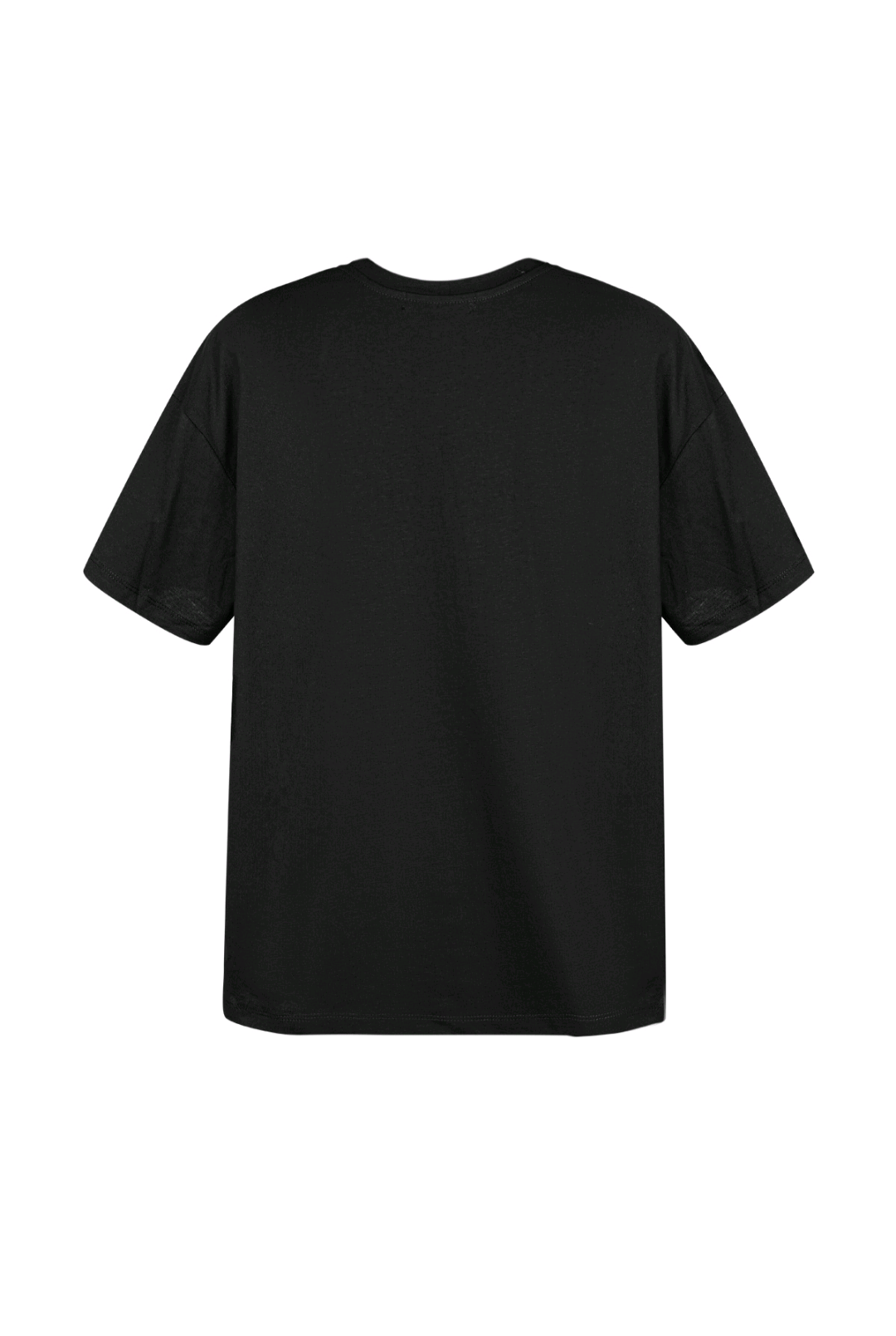 Gimme zwart dames t-shirt met strass tekst/ logo; 'MM' - Zwart | Tee Time collectie