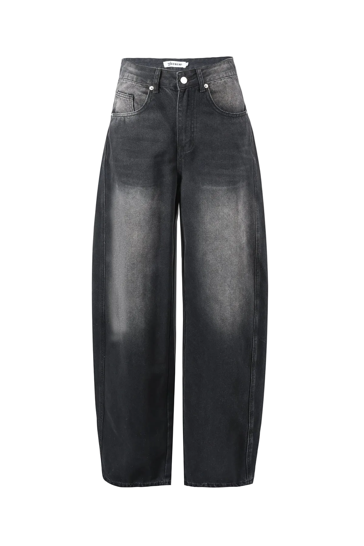 Gimme jeans: Dames barrel jeans / Balloon jeans - 🖤Zwart, 🤍Gebroken Wit en 🩶Lichtgrijs