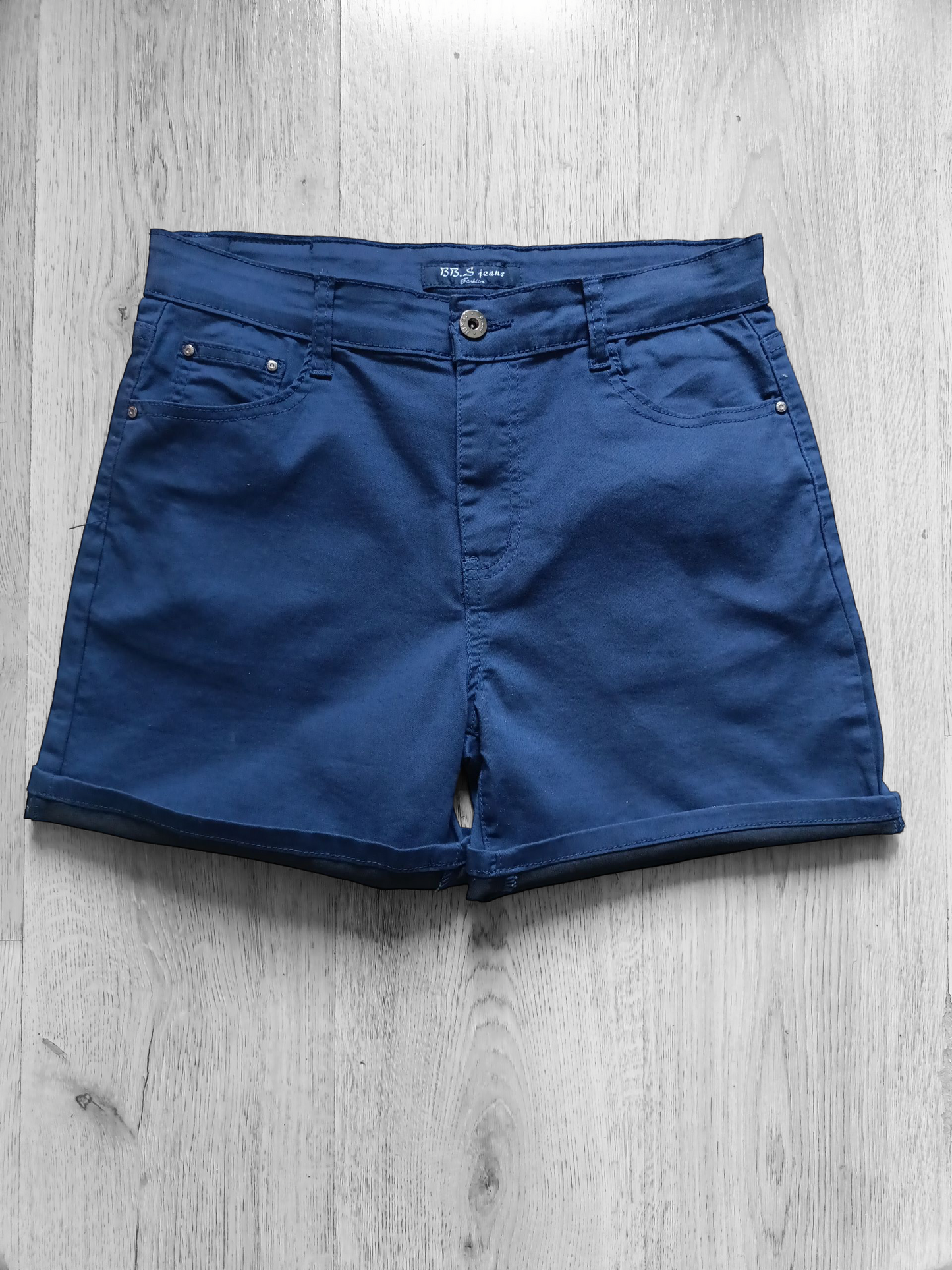 BBS Jeans fashion Shorts voor dames zonder het sjaaltje - blauw