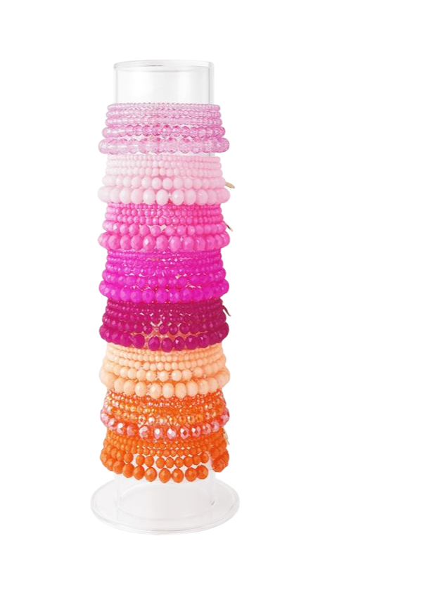 Kralen armband dames glaskralen armbandjes set01