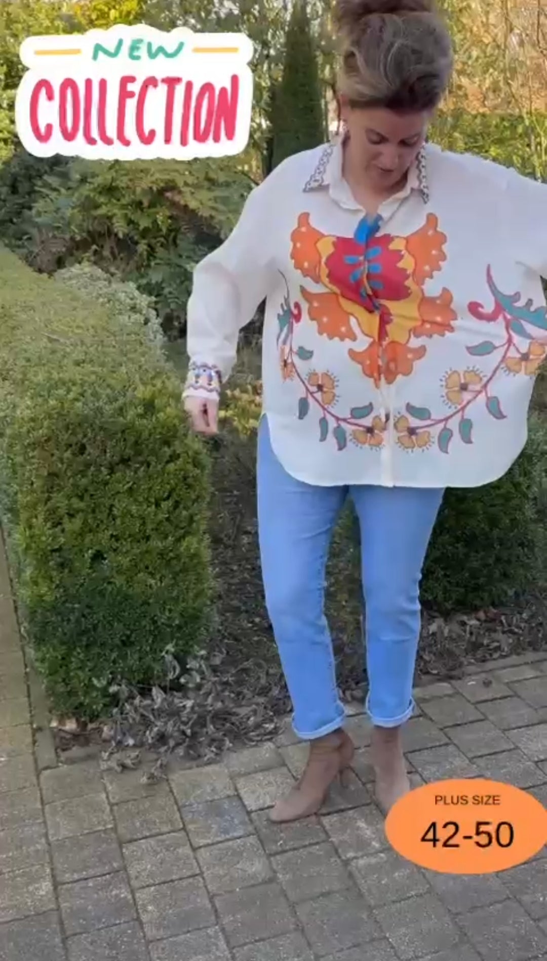 Western look blouse in grote maten – ideaal voor festivals