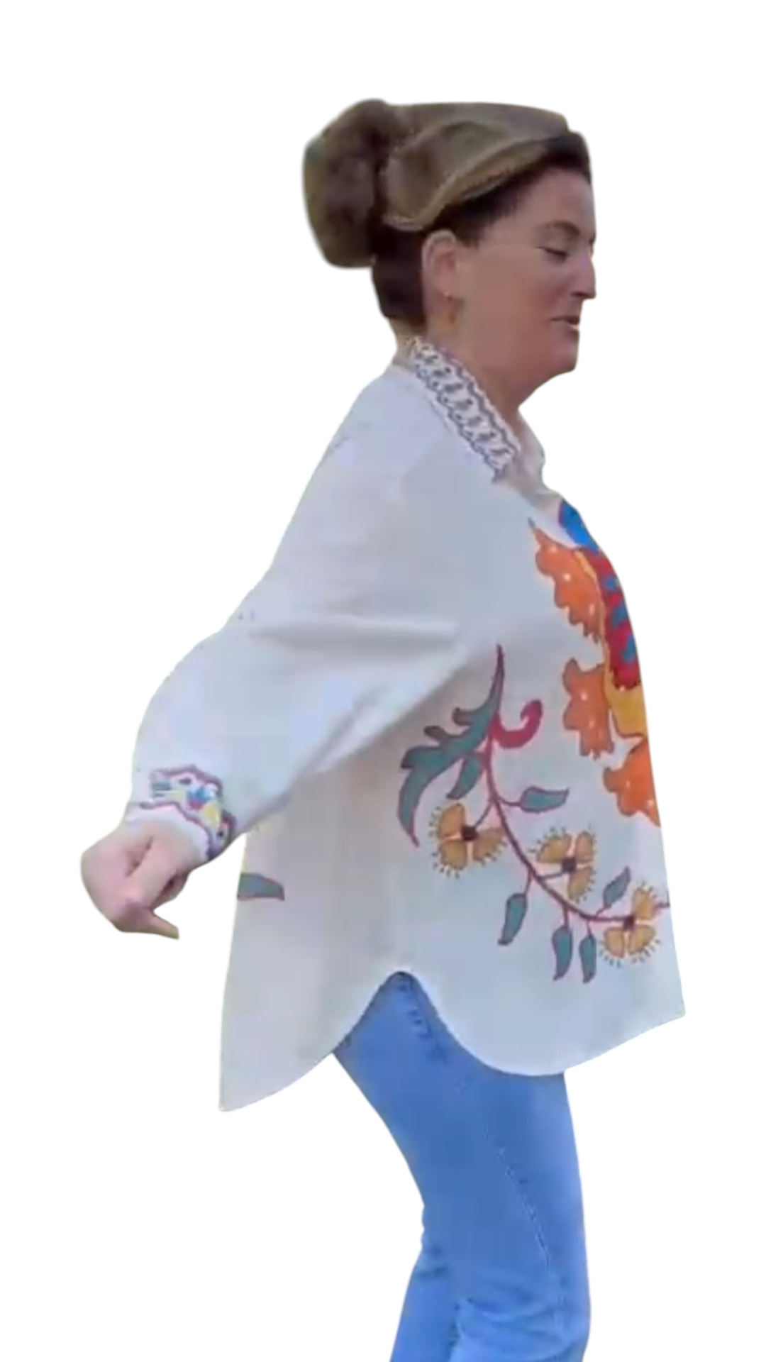 Western blouse dames grote maat – modieuze festival look.