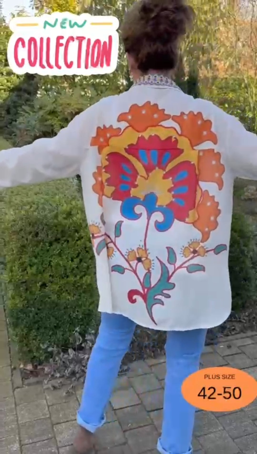 Losvallende blouse grote maat – bohemian festival stijl