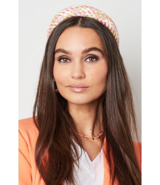 Dikke dames haarband zigzag - Pastel kleuren | Tee Time collectie