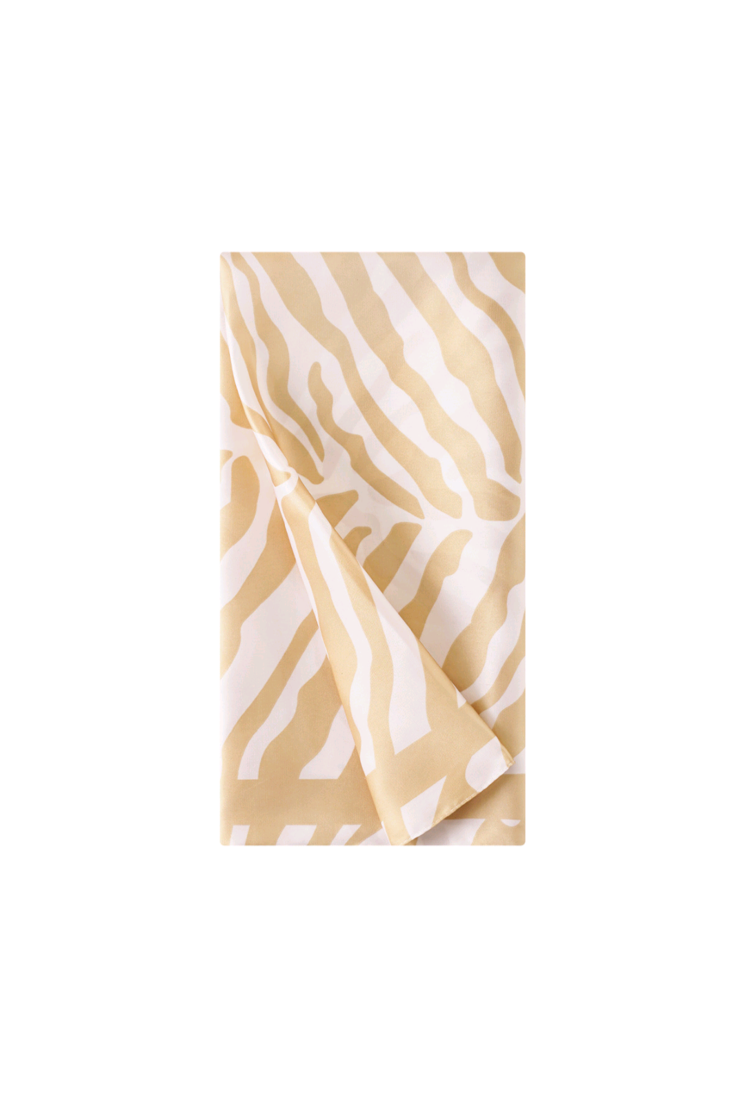 Neksjaaltje voor dames/nek sjaaltje beige zebra print.