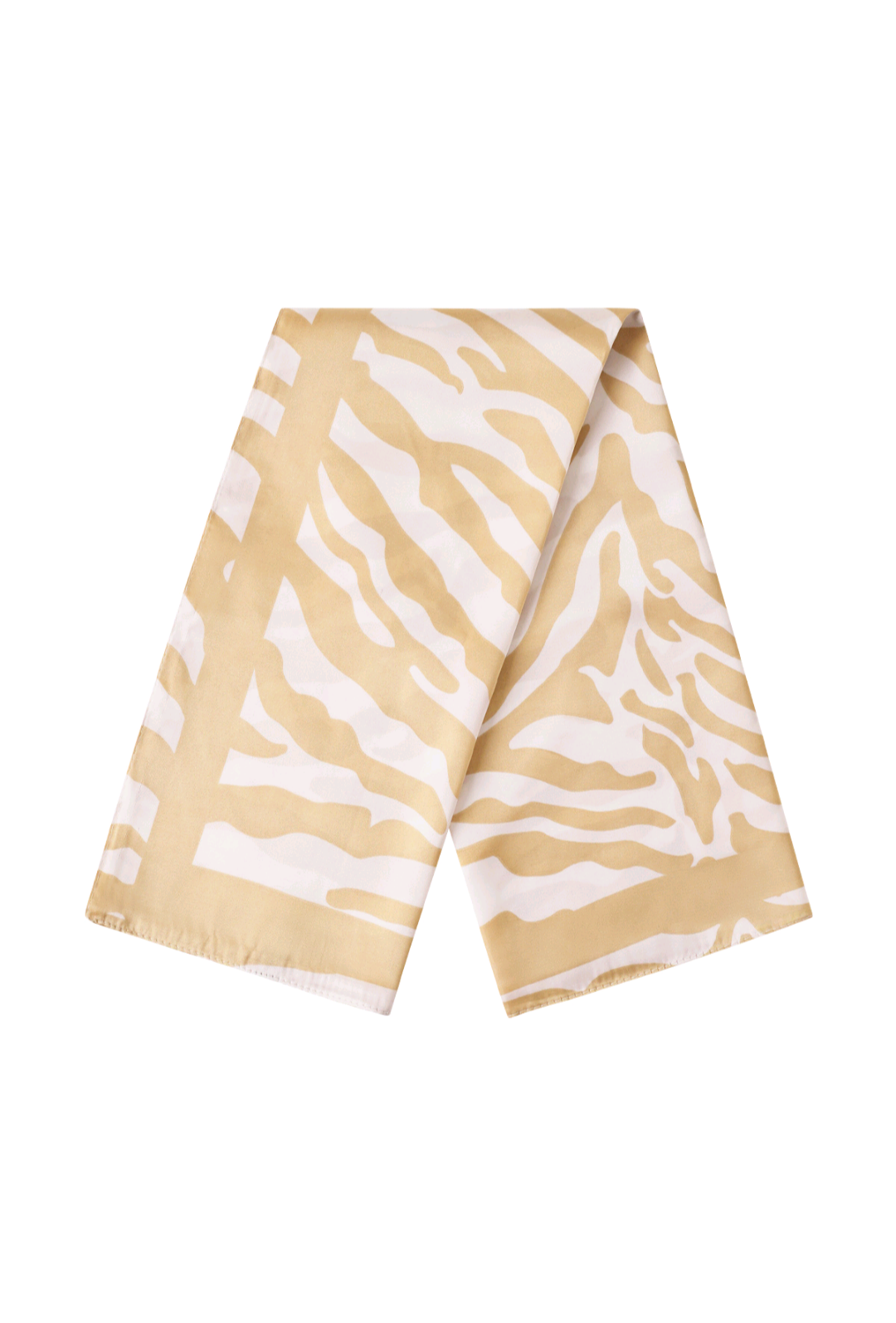 Nek sjaaltje voor dames/neksjaaltje beige zebra print.