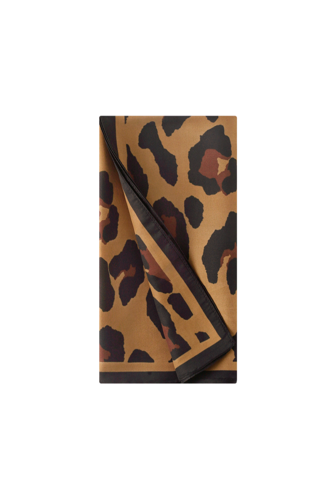 Neksjaaltje voor dames/nek sjaaltje Leo - Camel kleur