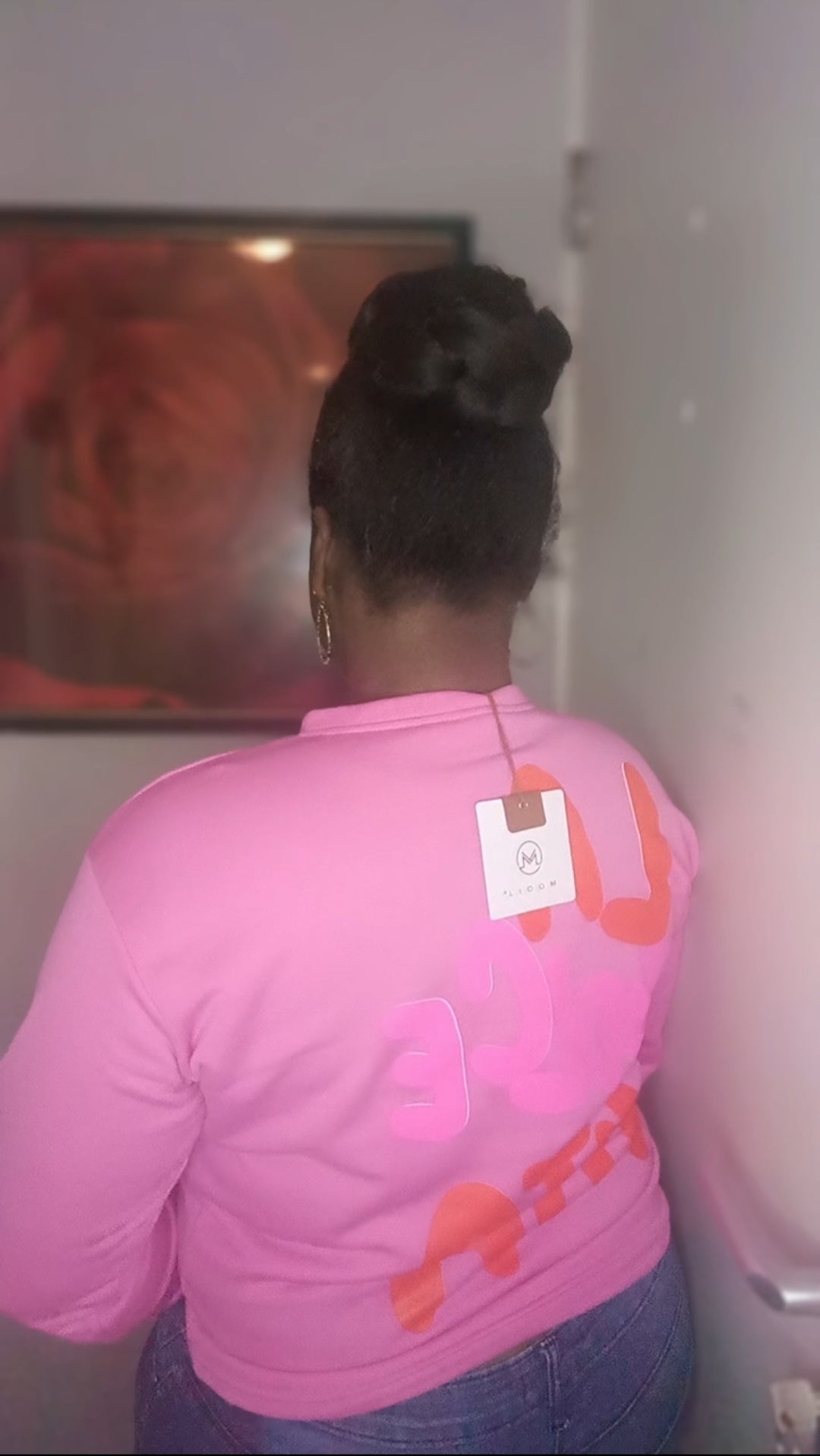 Mooij dames sweater "La Dolce Vita" - Roze | Colourful Sweaters collectie