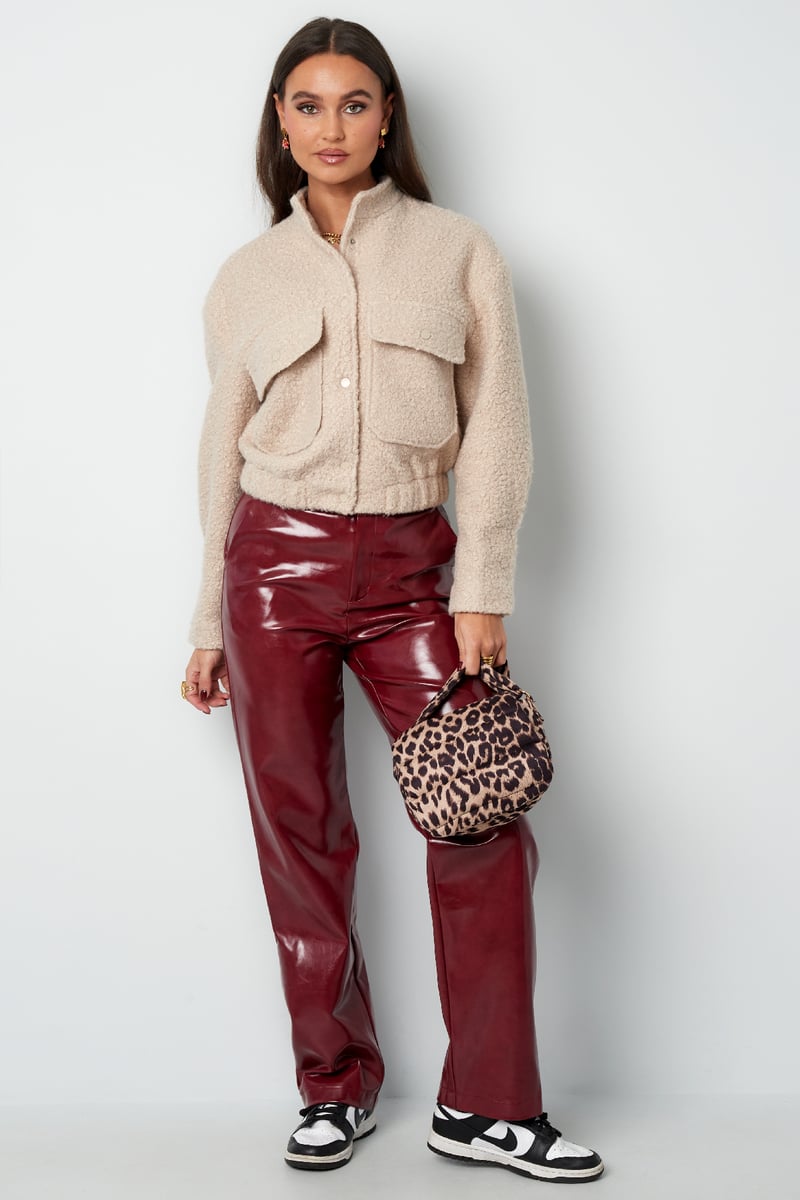 Boucle bomber jacket